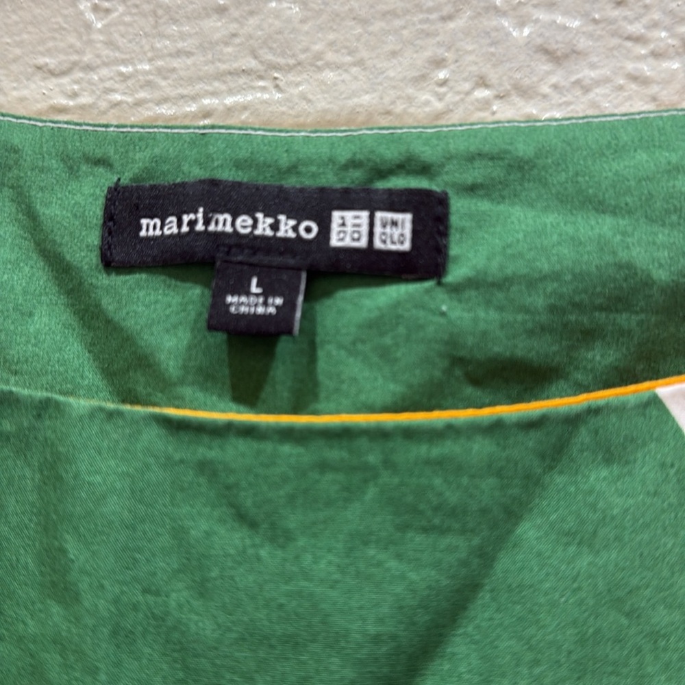 Marimekko Abstract Circle Dress with Pockets, Size L – Bold & Colorful Designer - Picture 3 of 6